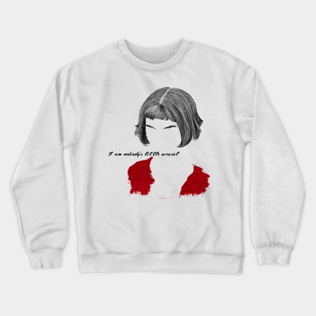 Amelie Quote Crewneck Sweatshirt by njikshik